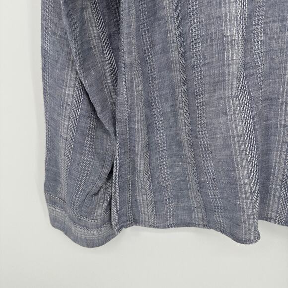 Abercrombie Fitch Linen Collection Shirt Men LARGE Summer Lightweight Preppy - Picture 4 of 14